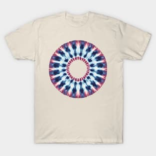 Japanese Shibori Cirle Mandala Design T-Shirt